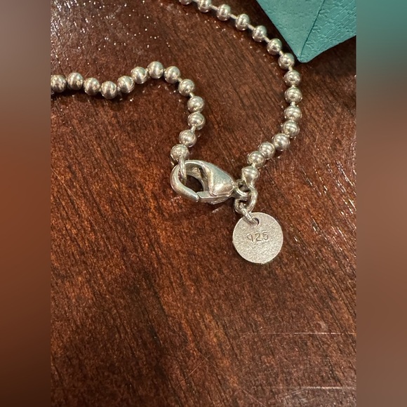 ❤️ Authentic Silver Return to Tiffany & Co. Heart Pendant Charm on 34” Chain ❤️ - Picture 3 of 10